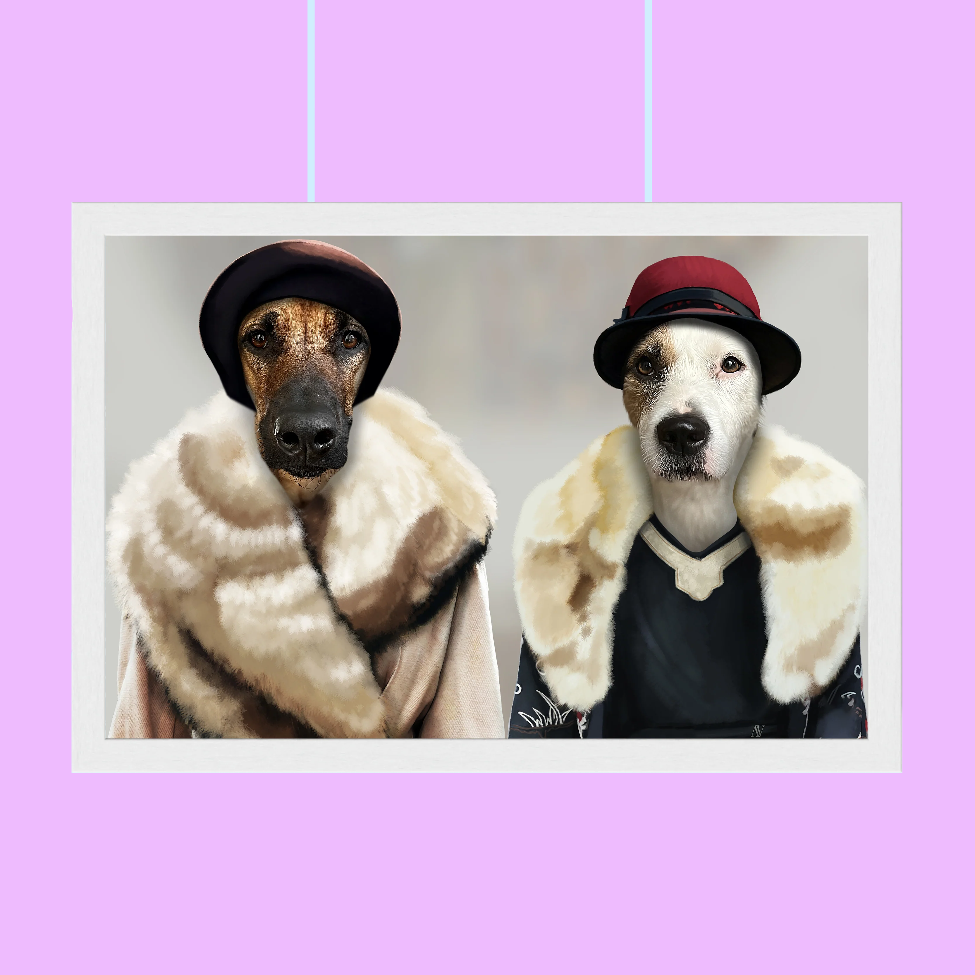 Peaky Blinders Ladies Pet Portrait - Custom Pet Portrait